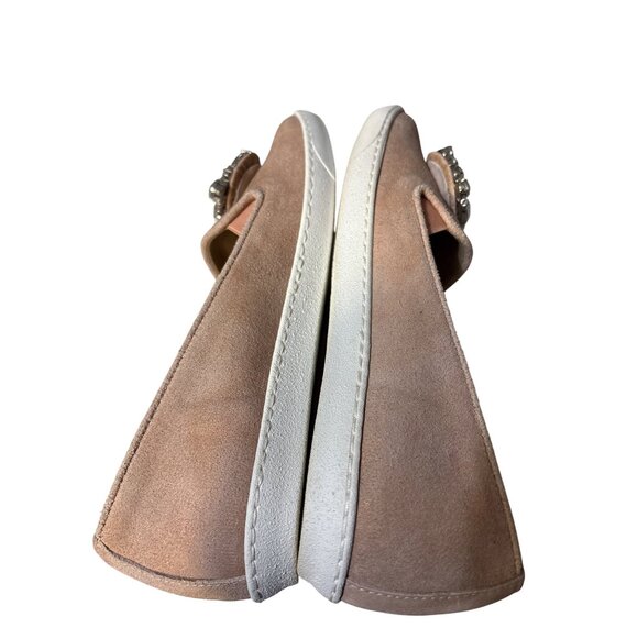 Sesto Meucci Womens Suede 6.5 Slip-On Loafers With Crystal Embellishment - Picture 9 of 9